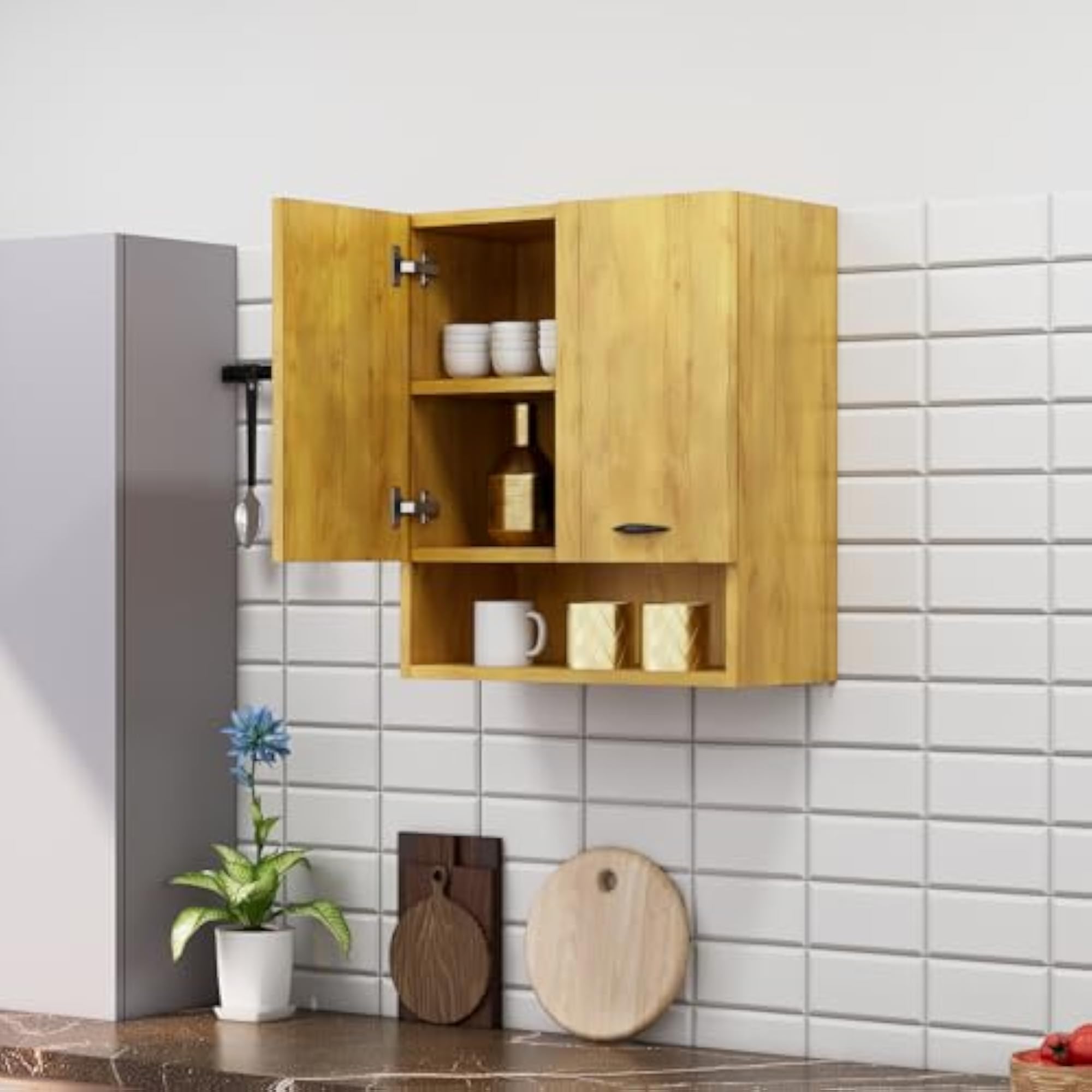 Modular Kitchen Storage Cabinet with Shelves